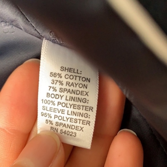 Banana Republic Women Navy Blue And Gold Blazer Size 6 - Picture 7 of 7